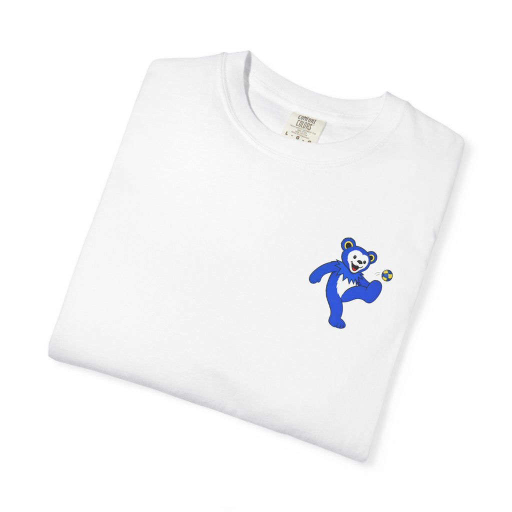 Blue and Yellow Hacky Sack Tee