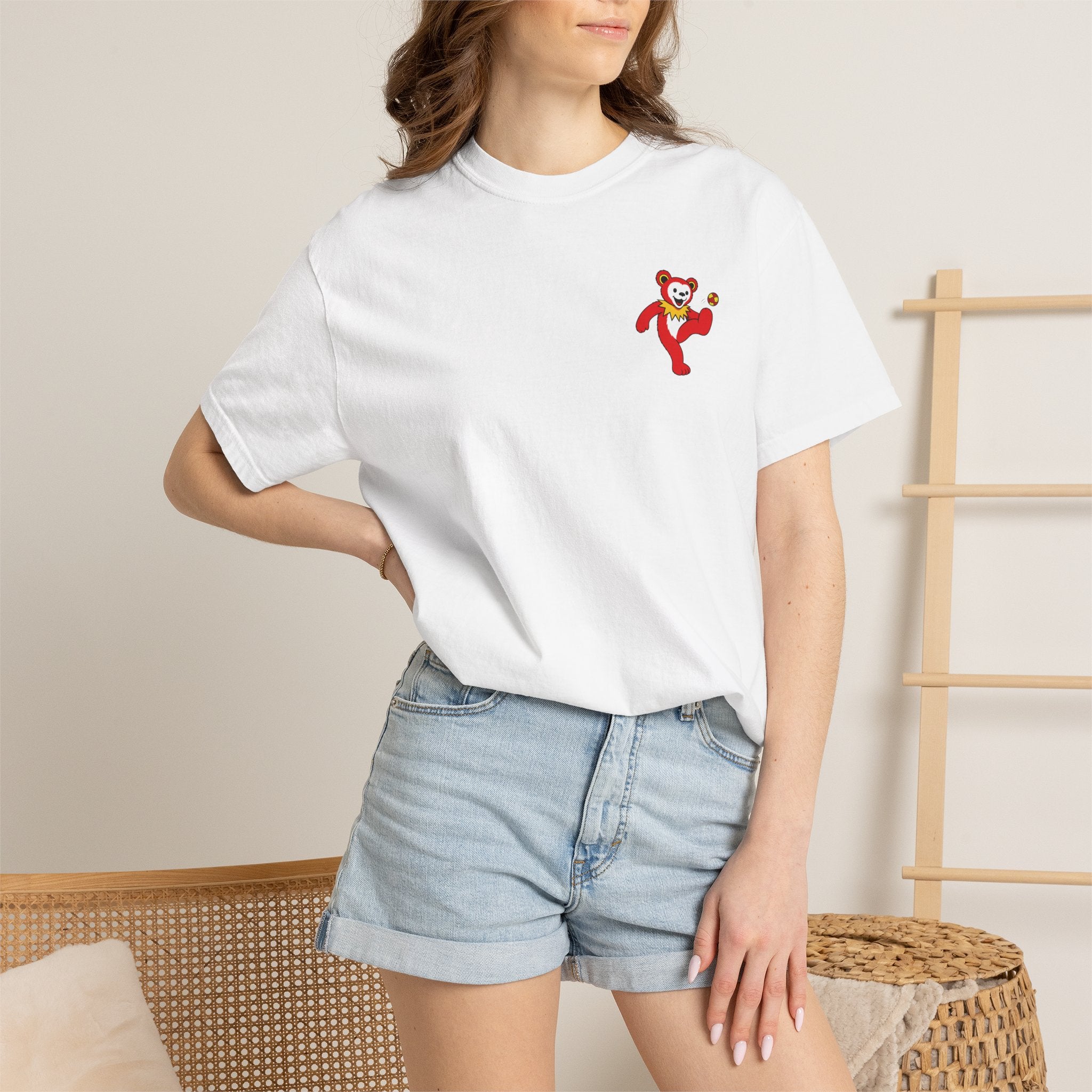 Red and Yellow Hacky Sack Tee