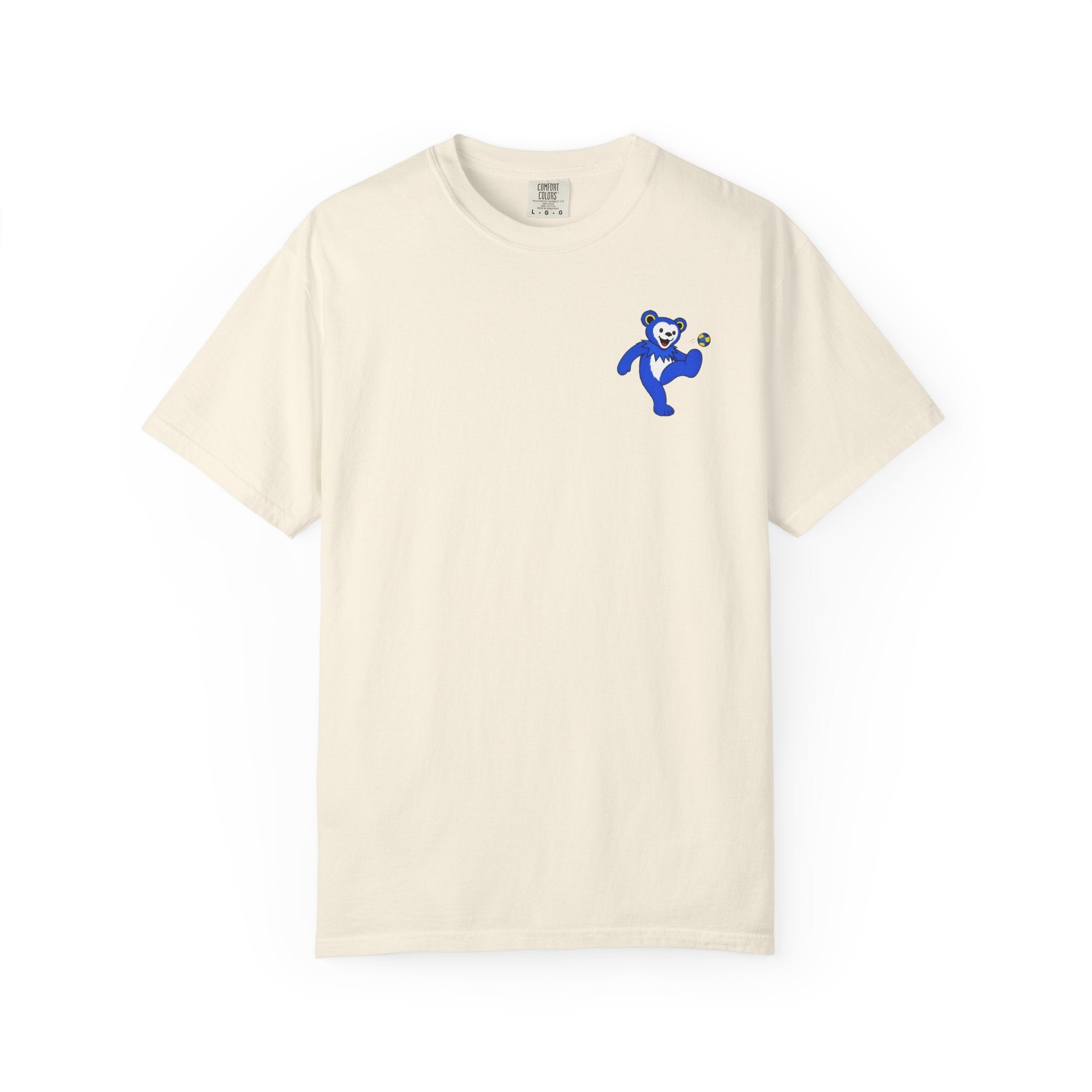 Blue and Yellow Hacky Sack Tee