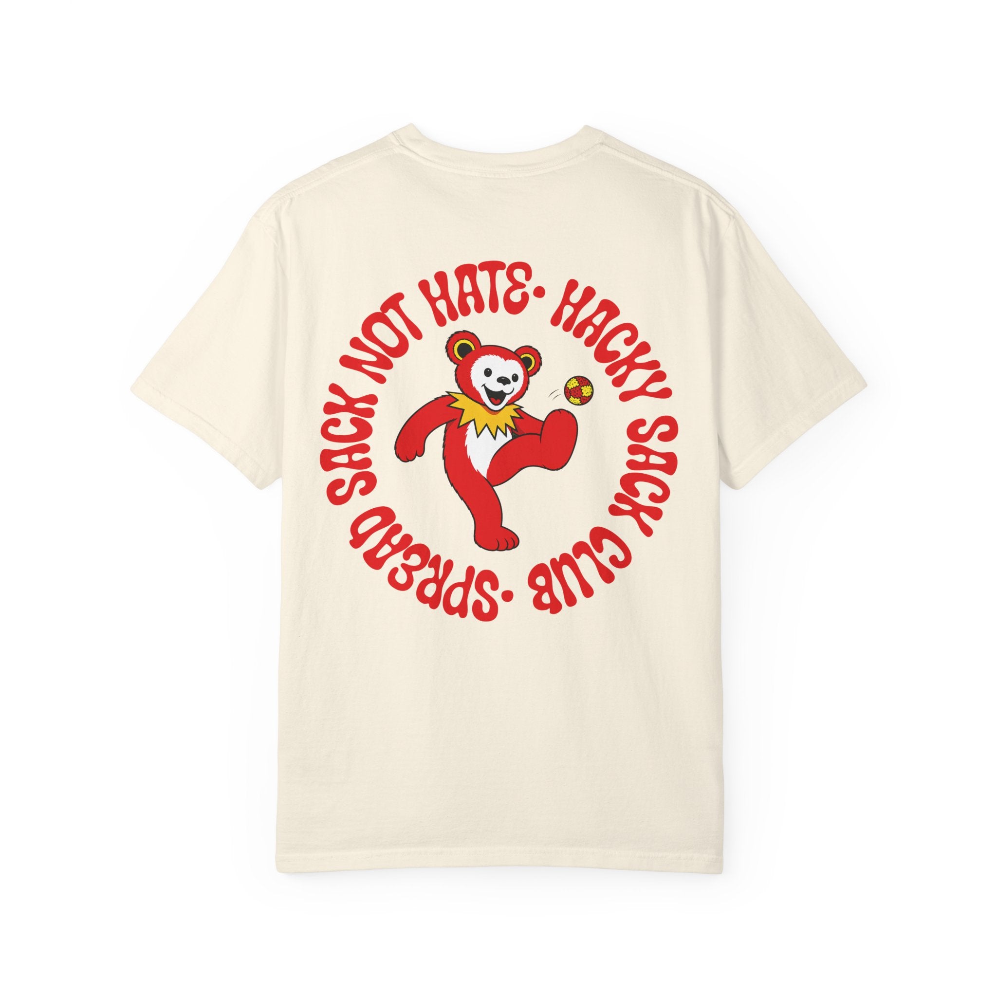 Red and Yellow Hacky Sack Tee