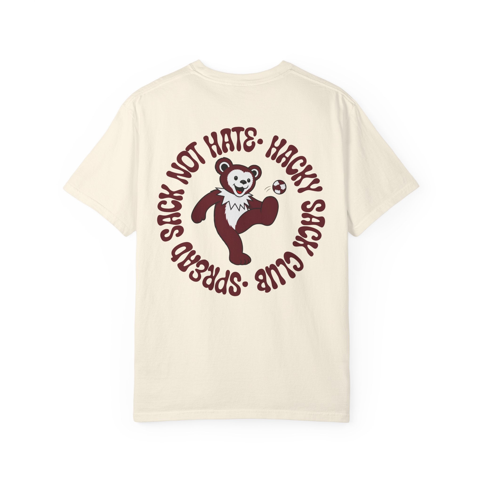 Maroon Hacky Sack Tee