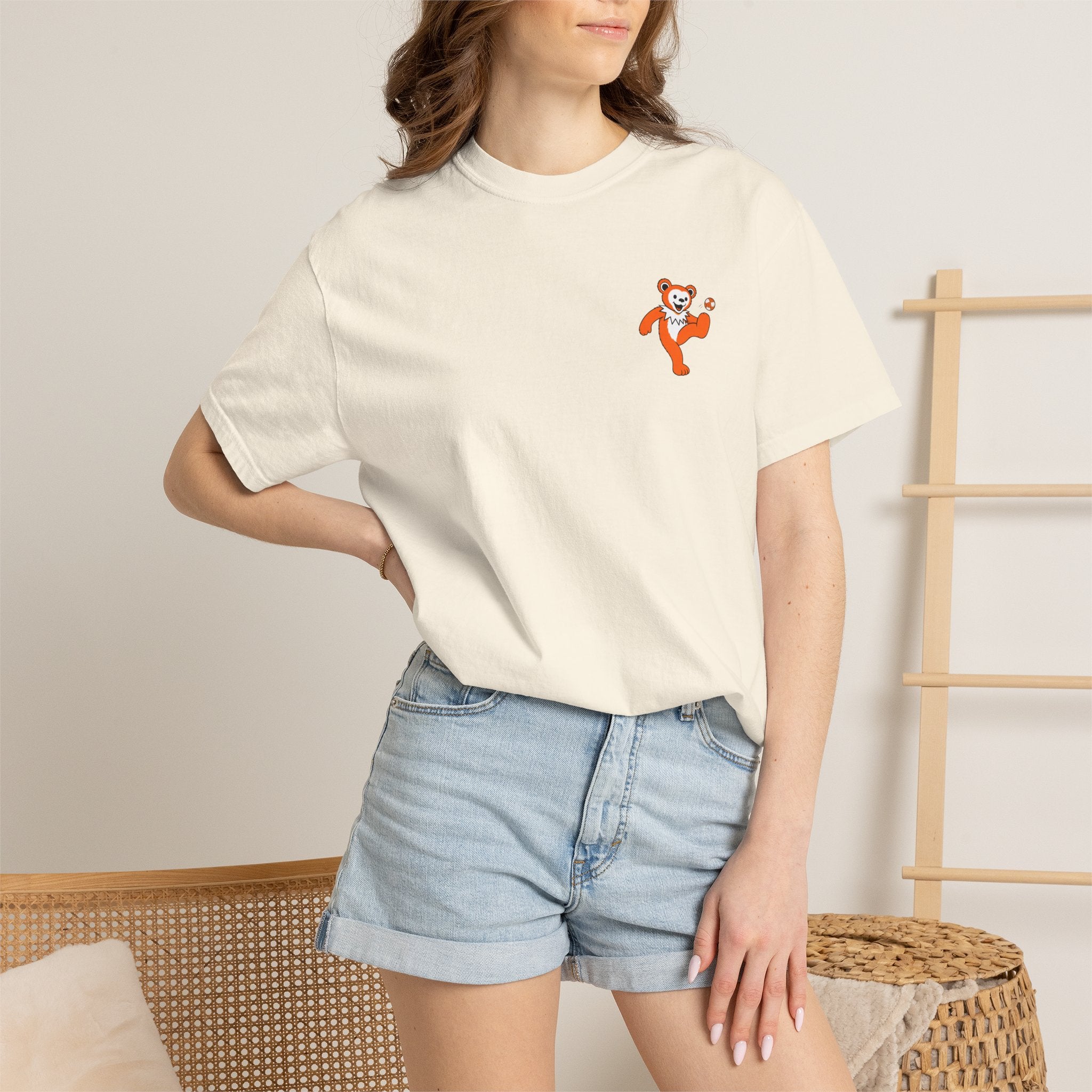 Orange and White Hacky Sack Tee