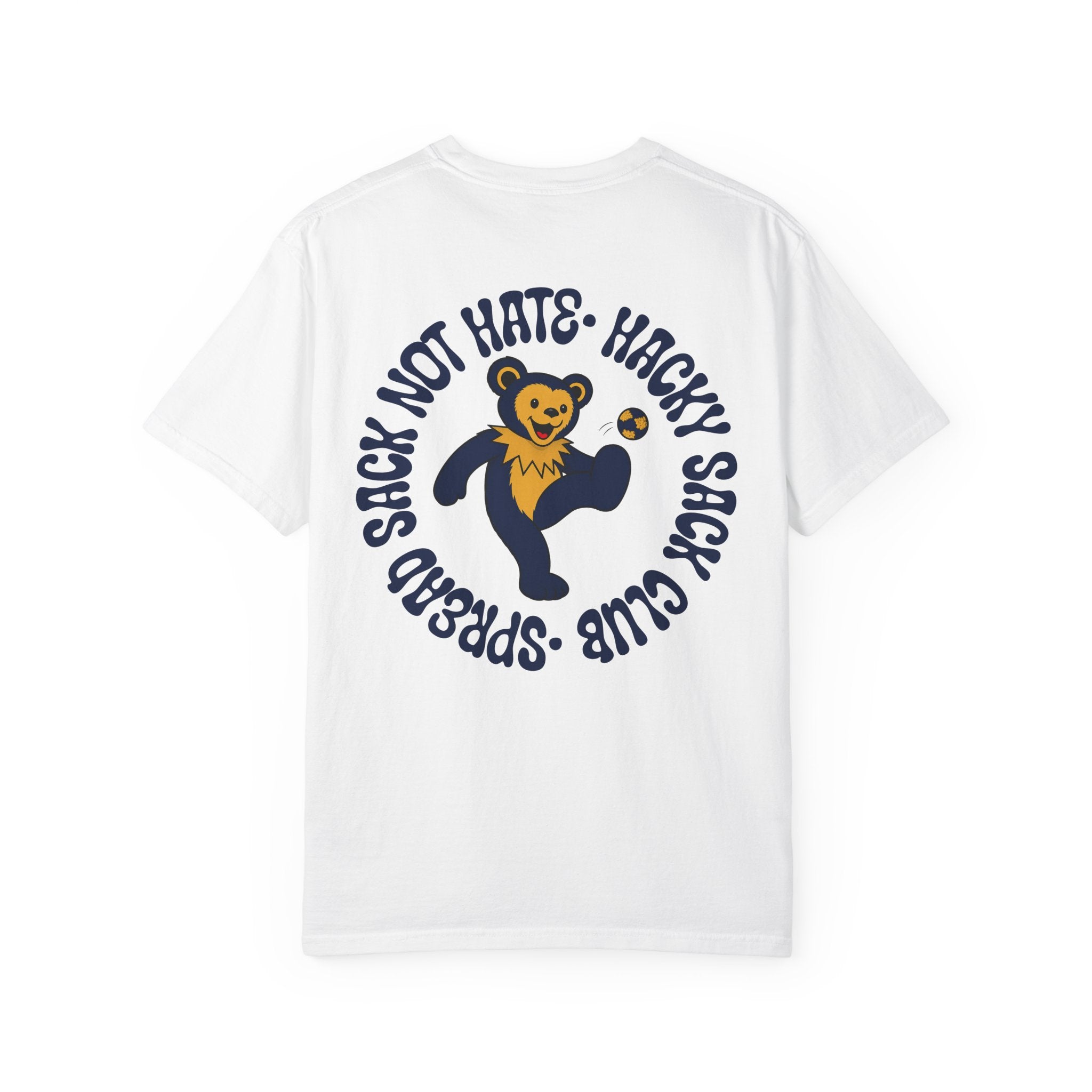 Navy and Gold Hacky Sack Tee