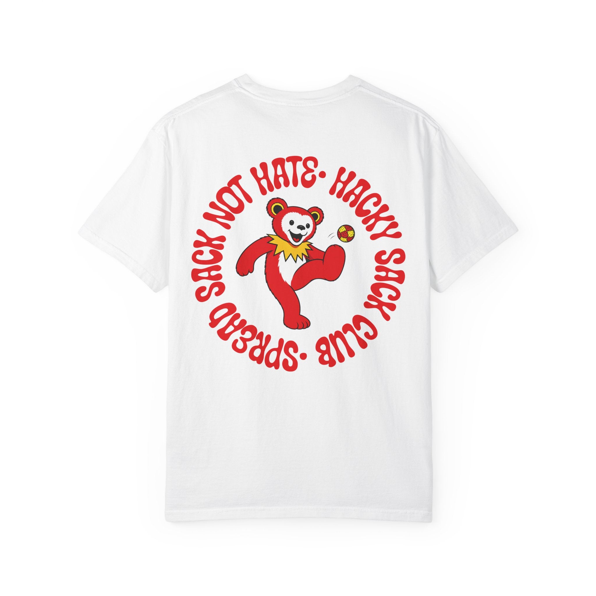 Red and Yellow Hacky Sack Tee
