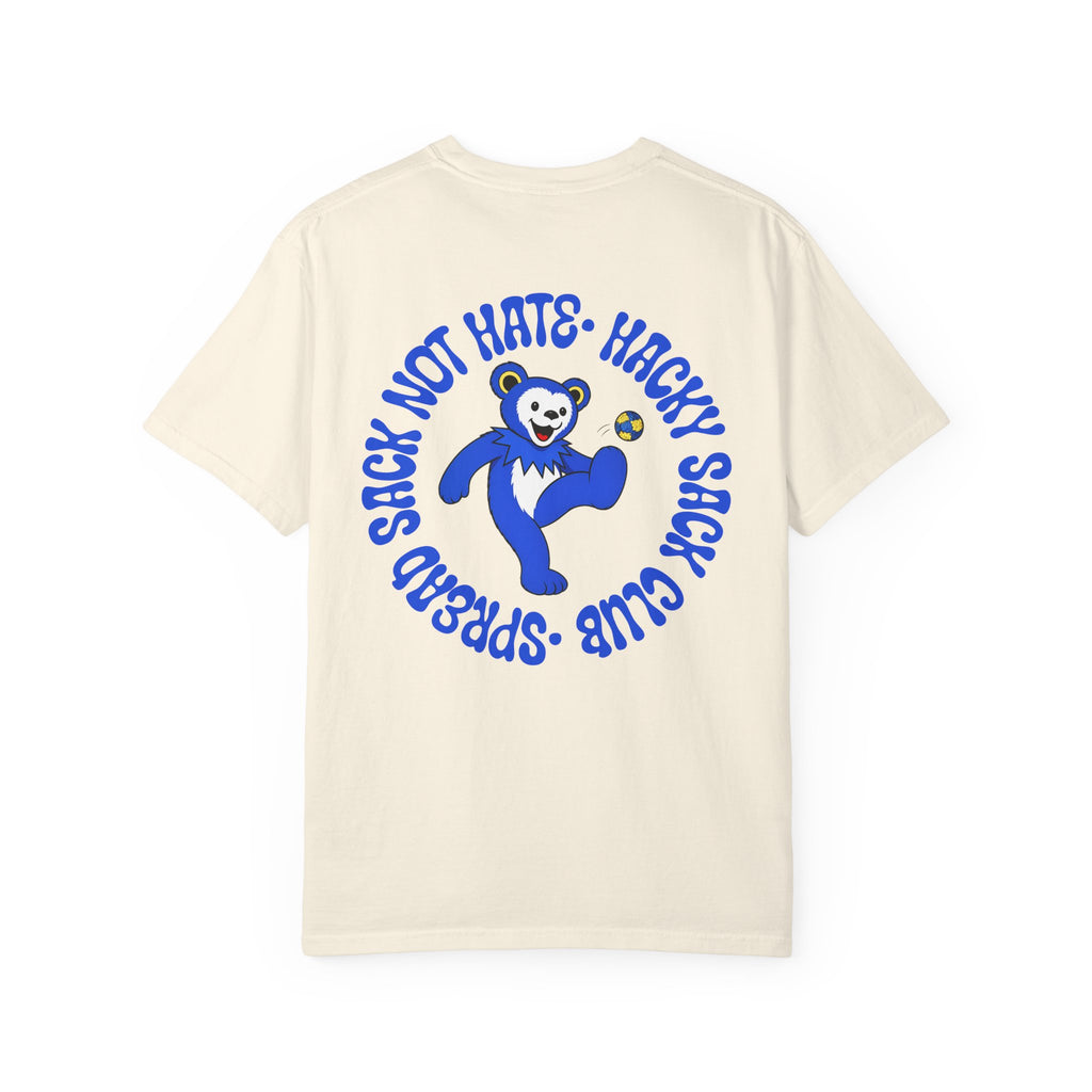 Blue and Yellow Hacky Sack Tee