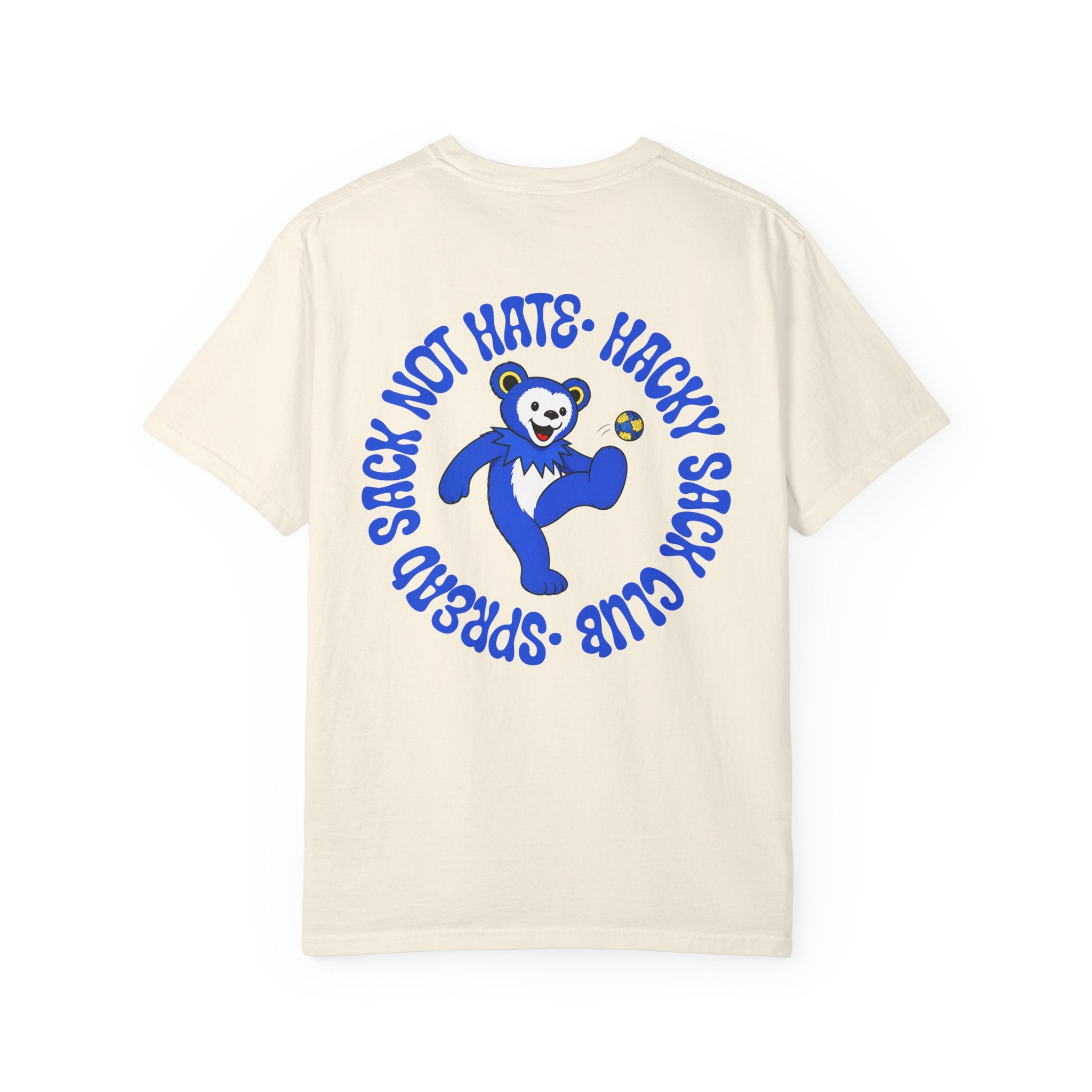 Blue and Yellow Hacky Sack Tee