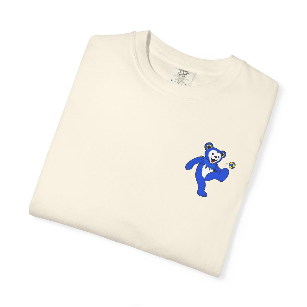 Blue and Yellow Hacky Sack Tee