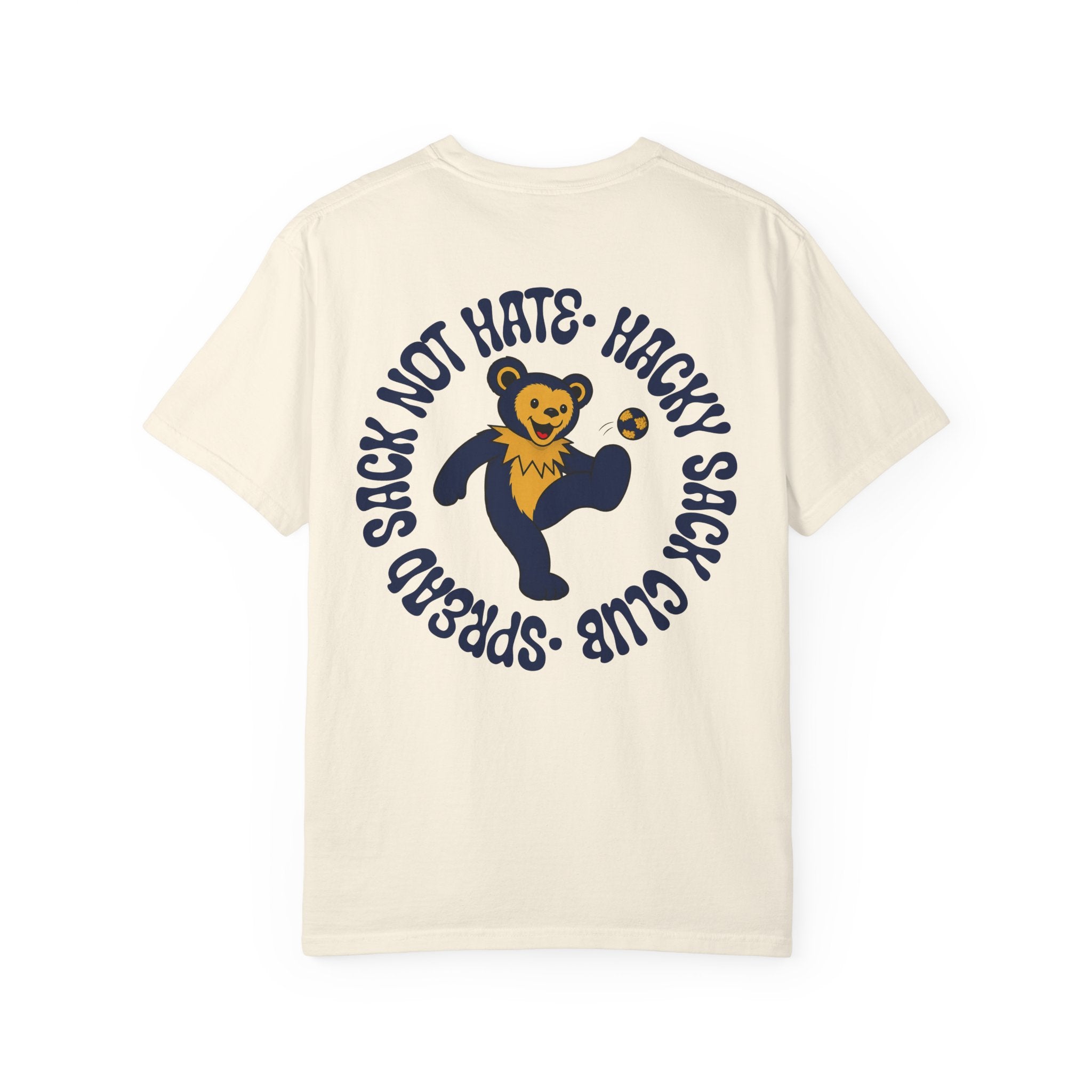Navy and Gold Hacky Sack Tee